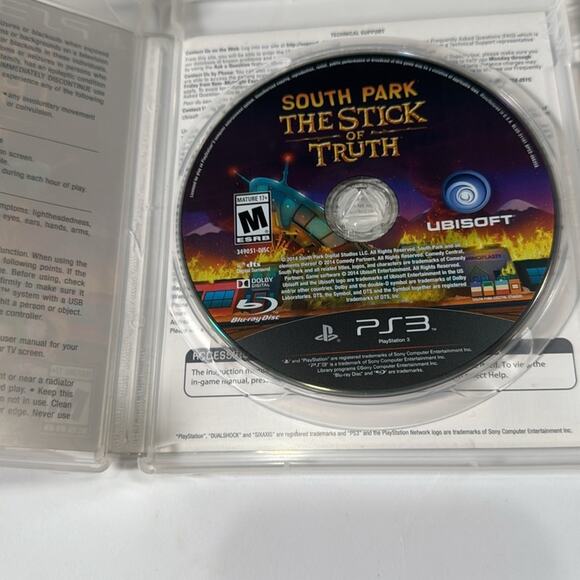 South Park The Stick of Truth No Insert/Manual PS3 Sony PlayStation - Picture 3 of 3